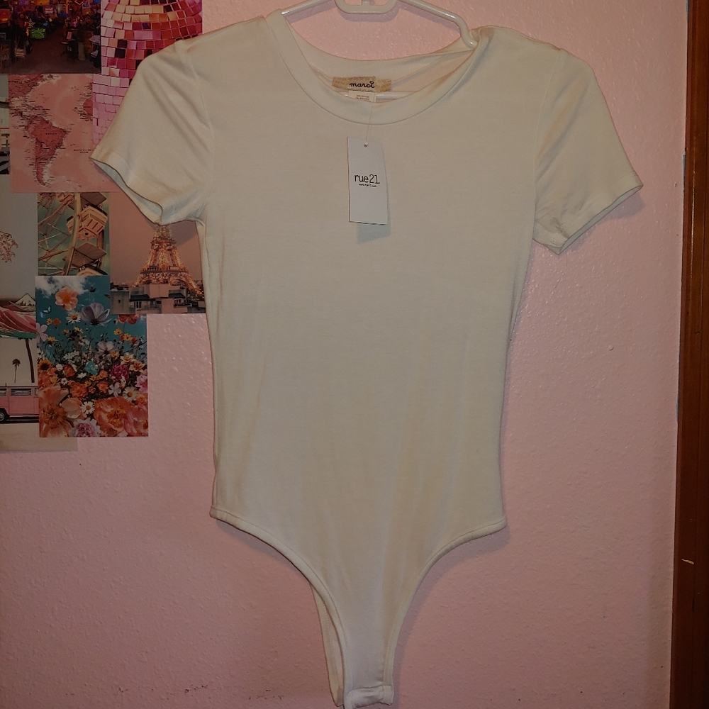 NWT White soft body suit